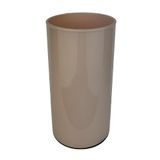 Vaso De Vidro Para Decoração Cilindrico Marrom   30x14cm