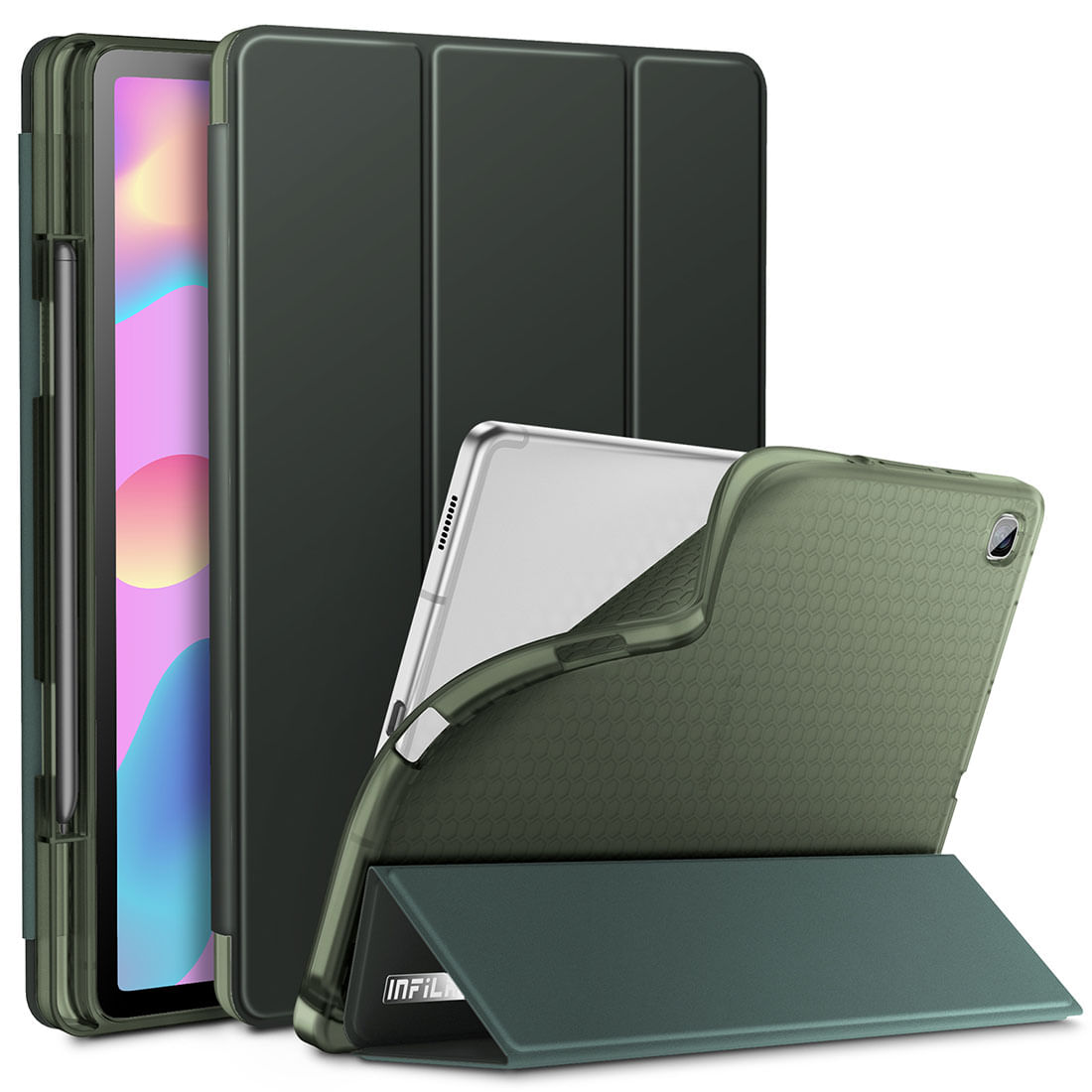 Capa Transparente Séries com Fino Acabamento Galaxy Tab S6 Lite 10.4 (2019) SM-P610 e SM-P615