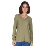 Blusa Feminina Manga Longa Infinita Cor Verde G
