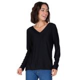 Blusa Feminina Manga Longa Infinita Cor Preto G