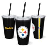 Copo Com Canudo Pittsburgh Steelers