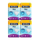 Kit 4 Fralda Geriátrica Bigfral Regular Plus Tamanho Xg Com 7 Unidades Cada