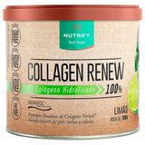 Colágeno Collagen Hidrolisado  Renew Verisol  Limão Nutrify 300g Collagen Renew Verisol 300g Limão Nutrify Colágeno Hidrolisado Em Pó