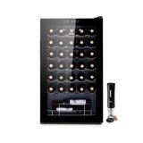 Adega 34 Garrafas Climatizada Painel Touch Eac34g 127v Com Abridor Elétrico Preto Eos 127v