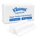 Papel Toalha Interfolhado Kleenex Supreme Folha Dupla Com 18un De 150 Folhas