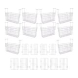 Kit - 10 Cestos Organizador Nextgen Para Nf E Hf Metalfrio + 10 Separadores
