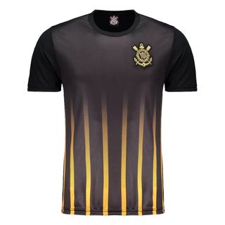 Camiseta Corinthians Layer Preto/Branco