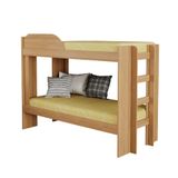 Cama Beliche Solteiro Cimol Bia 100% Mdf - Nature