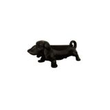 Capacho Formato Cachorro Ferro Fundido Cor Preto 38x14cm