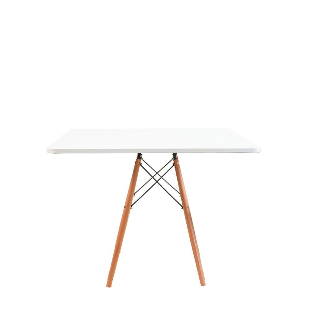 Mesa De Jantar Quadrada Eiffel 80 Cm - Branco