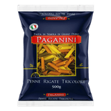 Macarrão Penne Rigate Tricolore Paganini 500g
