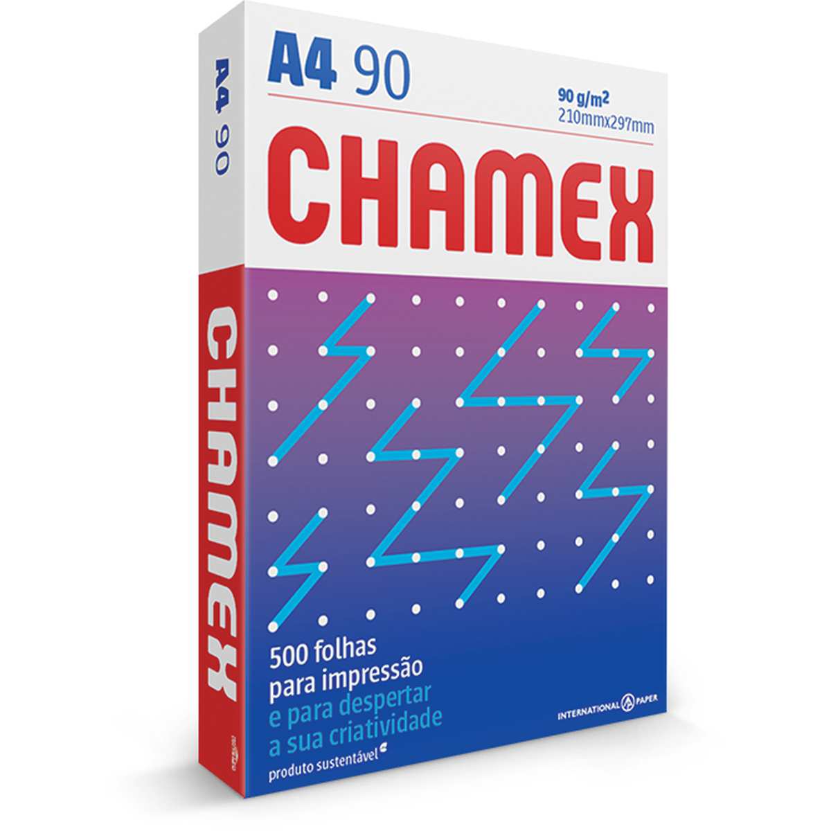 Papel Sulfite A4 Chamex Super 90G 500 Folhas