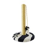 Brinquedo Arranhador gatos poste sisal base zebra 50cm