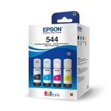 Kit Refil Epson T544 Preto/ciano/margenta/amarelo - T544520-4p