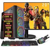 Pc Gamer Completo 3green Fps Intel Core I5 16gb Ram Placa De Vídeo Geforce Gtx 4gb Ssd 256gb Monitor 20&quot; 75hz Fonte 500w 3gf-027