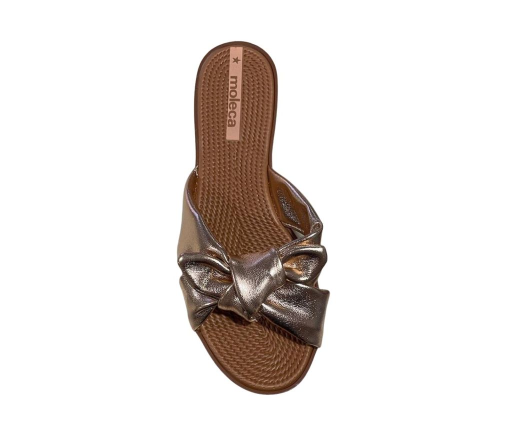 Chinelo Feminino Moleca Rasteira Metalizada 5297.456.14710 - Carrefour