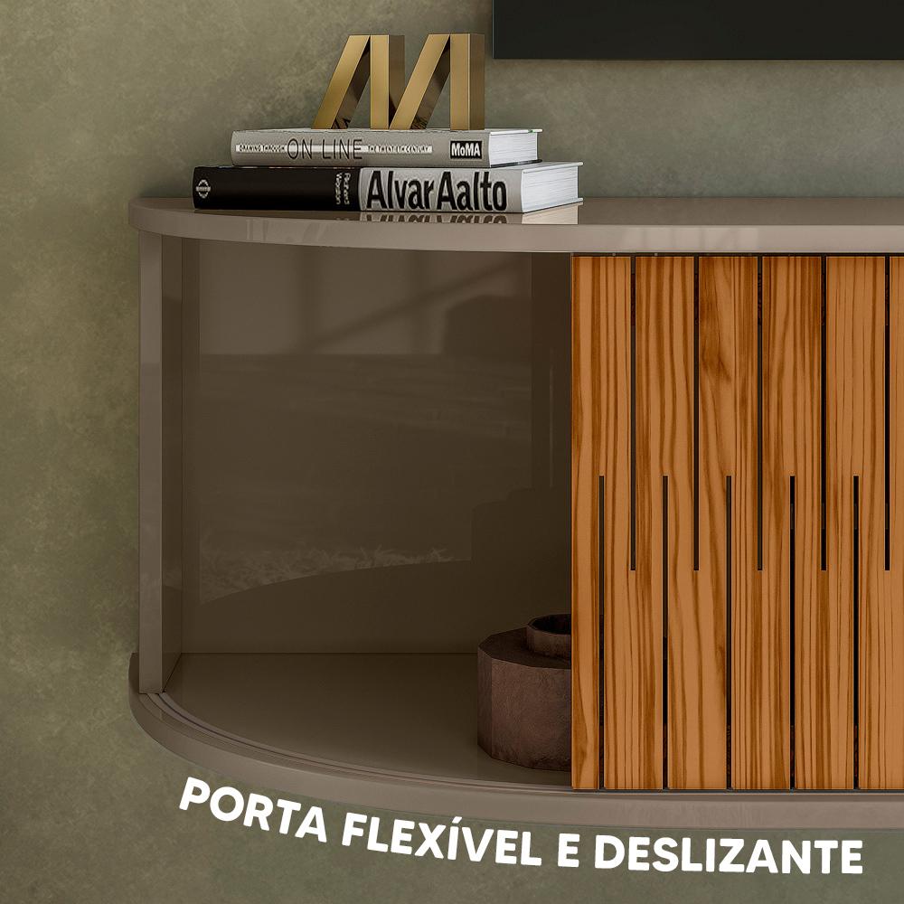 Rack Para Tv Até 60 Polegadas Suspenso Ripado Fendi Naturale Hollis ...