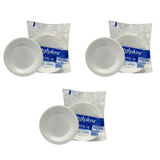 Kit Prato Isopor Raso 18cm Totaplast Com 3 Pacotes De 20 Unidades Totalplast