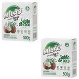 Kit C/2 Lava Roupas Em Pó De Coco Milão 500g