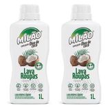 Kit C/2 Lava Roupas De Coco Líquido Milão 1l