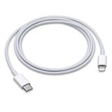 Cabo USB-C Lightning para iPhone, iPad ou iPod, Apple, Original, 1m, Branco MM0A3AM/A