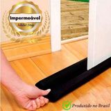 Protetor e Veda Porta - Impermeável - Napa - Contra Insetos E Poeiras - 80cm - Preto - PANAMI