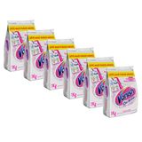 Tira Manchas em Pó Vanish Crystal White Oxi Action 1kg Refil Econômico para roupas brancas 6 Unidades