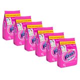 Tira Manchas em Pó Vanish Multi Power Oxi Action 1kg Refil Econômico para roupas coloridas 6 Unidades