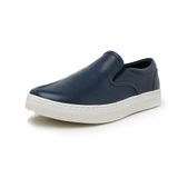 Tênis Casual Masculino em Couro Slip On