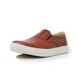 Tênis Casual Masculino em Couro Slip On