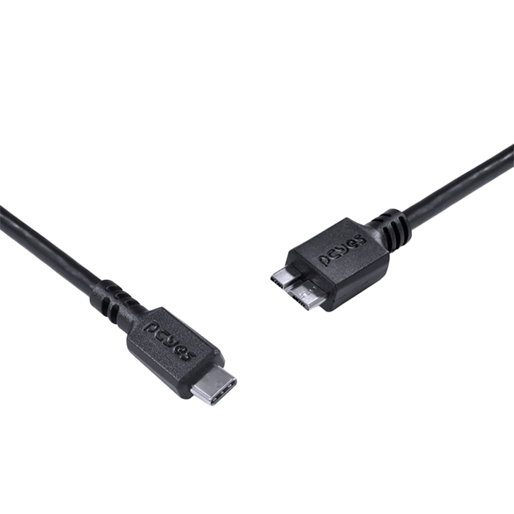 Cabo Para Celular USB 2.0 Tipo C Pcyes 2 Metros Preto