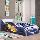 Cama Infantil Carro Azul Rally Shop Jm