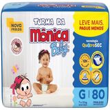 Fralda Descartável Turma Da Mônica Giga Grande 4 Pacotes C/ 80 Fraldas