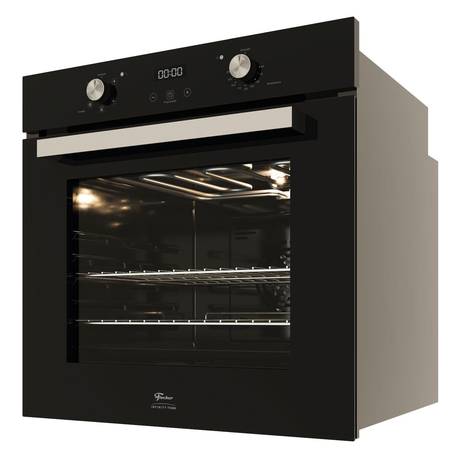 Forno Elétrico Fischer Infinity Touch De Embutir 82 Litros 28607