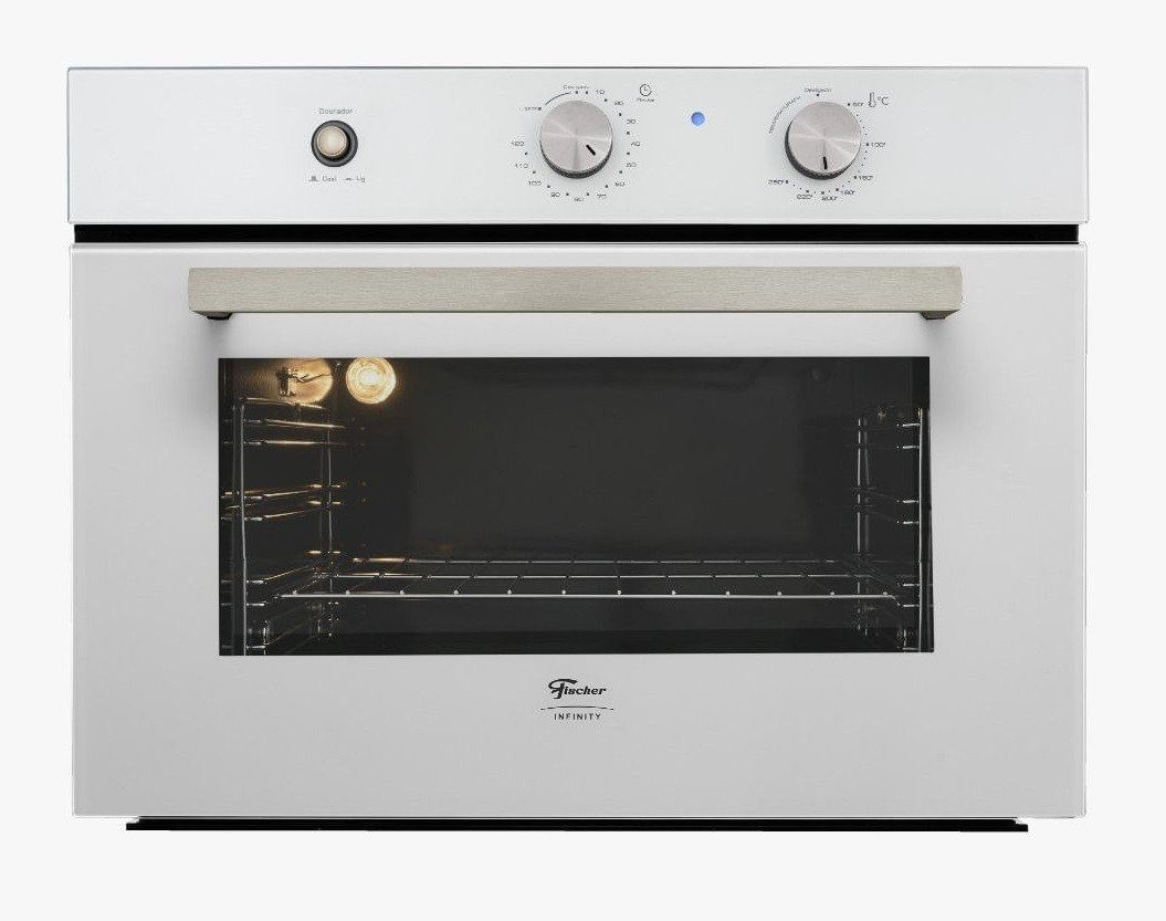 Forno Elétrico Fischer Infinity De Embutir 50 Litros Com Grill - Branco Puro 28349