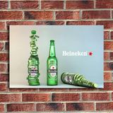 Placa Decorativa Bebidas Heineken 30x40cm