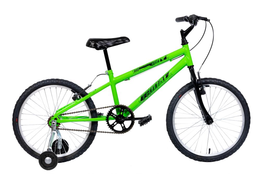 Bicicleta Aro 20 Infantil Mtb Boy Com Roda Lateral - Verde