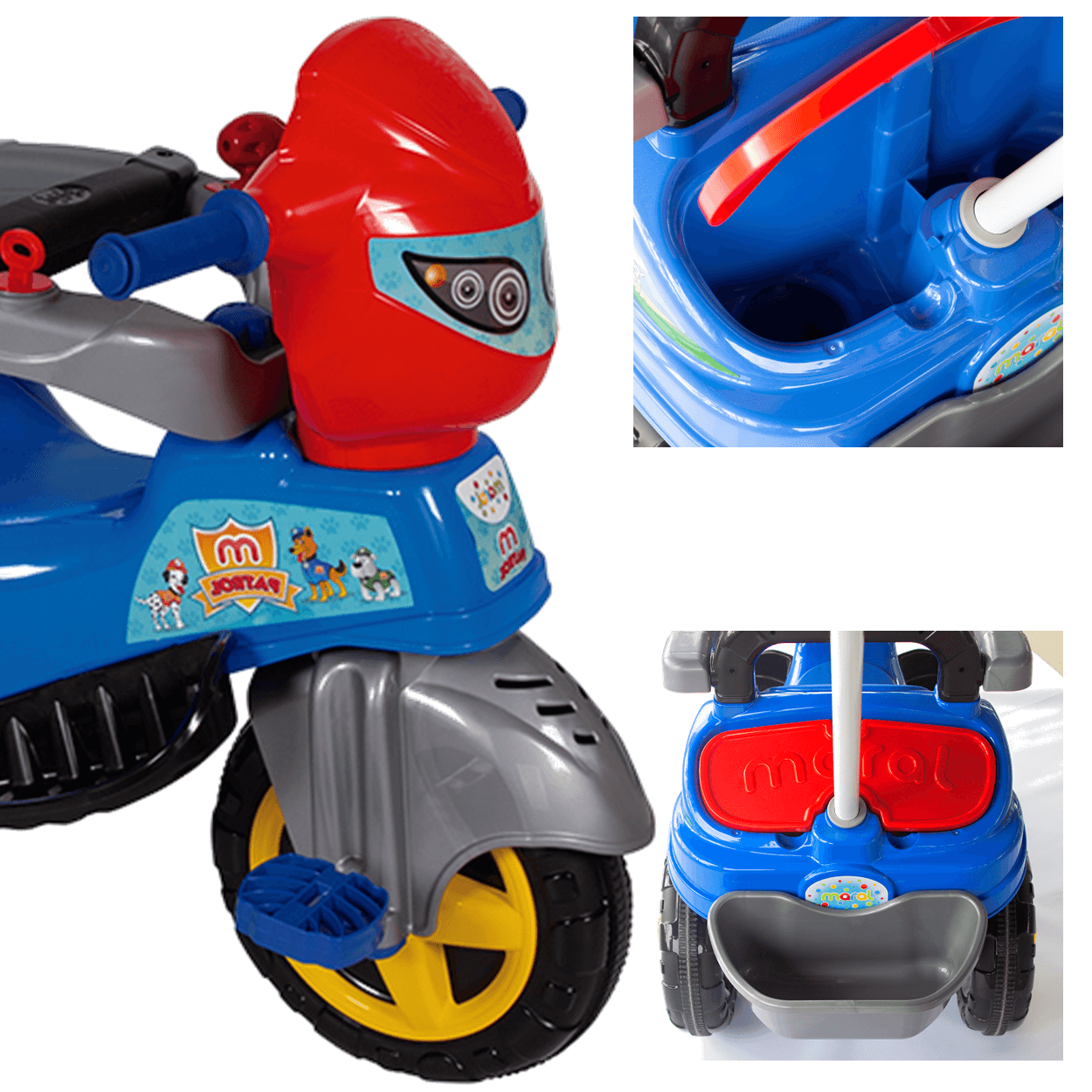 Triciclo Infantil C/ Pedal E Haste Direcionável Baby City Menina - Maral