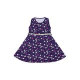 Sig@aninha - Vestido Infantil Feminino c/ Cinto Marinho - SA-1416-MA