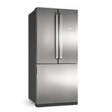 Refrigerador Side By Side Inverse Brastemp De 03 Portas Frost Free Em Evox Com 540 Litros Cor Inox E Cinza - Bro80ak