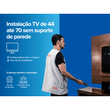 Instala TV de 44 até 70 sem suporte de parede