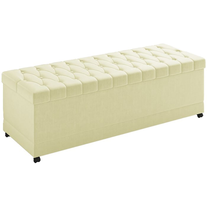 Recamier Calçadeira Bau 160 Cm Rodizios Madi Corano Tcs 350 Peer