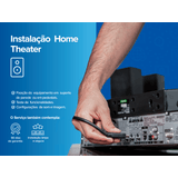 Instalação Home Theater c/ Suporte Remoto