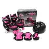 Patins Quad Ajustável  Com Kit Proteção Unitoys