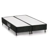 Cama Box Base Universal King Lux Chenille Black (193x203x23) - Castor