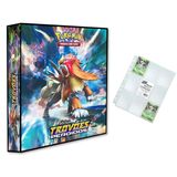 Álbum Pasta Fichário Pokemon Com 10 Folhas Yes 9 Bolsos Sol E Lua Trovões Perdidos Capa Dura