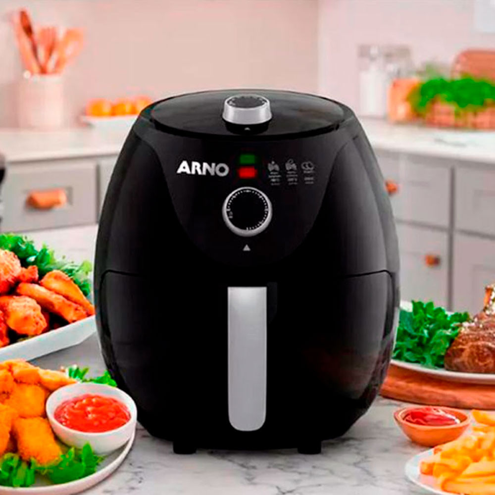 Fritadeira Sem Óleo Airfry Easy Fry 3,2 Litros Hot Air E Cesto Removível Arno