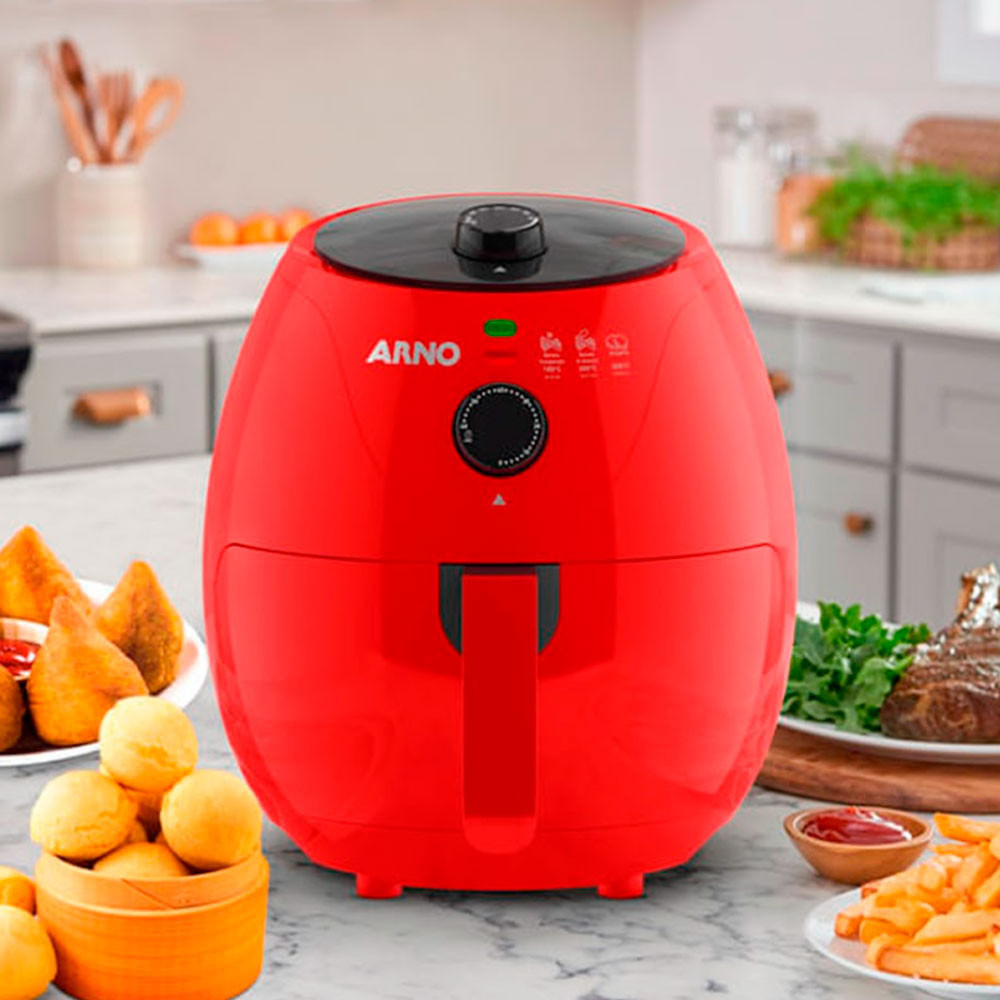 Fritadeira Sem Óleo Airfry Easy Fry 3,2 Litros Hot Air E Cesto Removível Arno