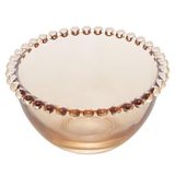 Jogo De 4 Bowls Wolff Pearl De Cristal Âmbar 8cm