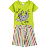 Pijama Verão Infantil Masculino Kappes Verde 6